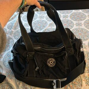 KIPLING BLACK OVER NIGHT DUFFLEBAG
